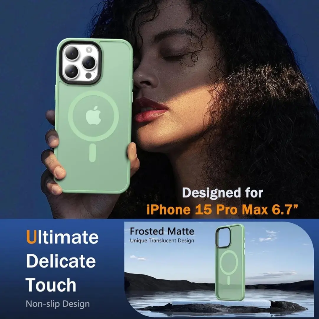 Selected iPhone 15 Pro MagSafe Hoesje - Groen