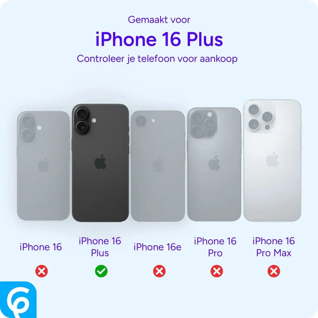 Selected by GSMpunt.nl iPhone 16 Plus Hoesje - Dun TPU Zwart