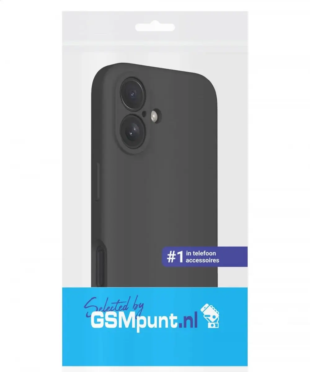 Selected by GSMpunt.nl iPhone 16 Plus Hoesje - Dun TPU Zwart