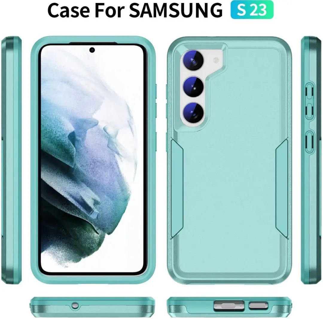 Selected Back Cover Samsung Galaxy S23 Schokbestendig Hoesje - Groen