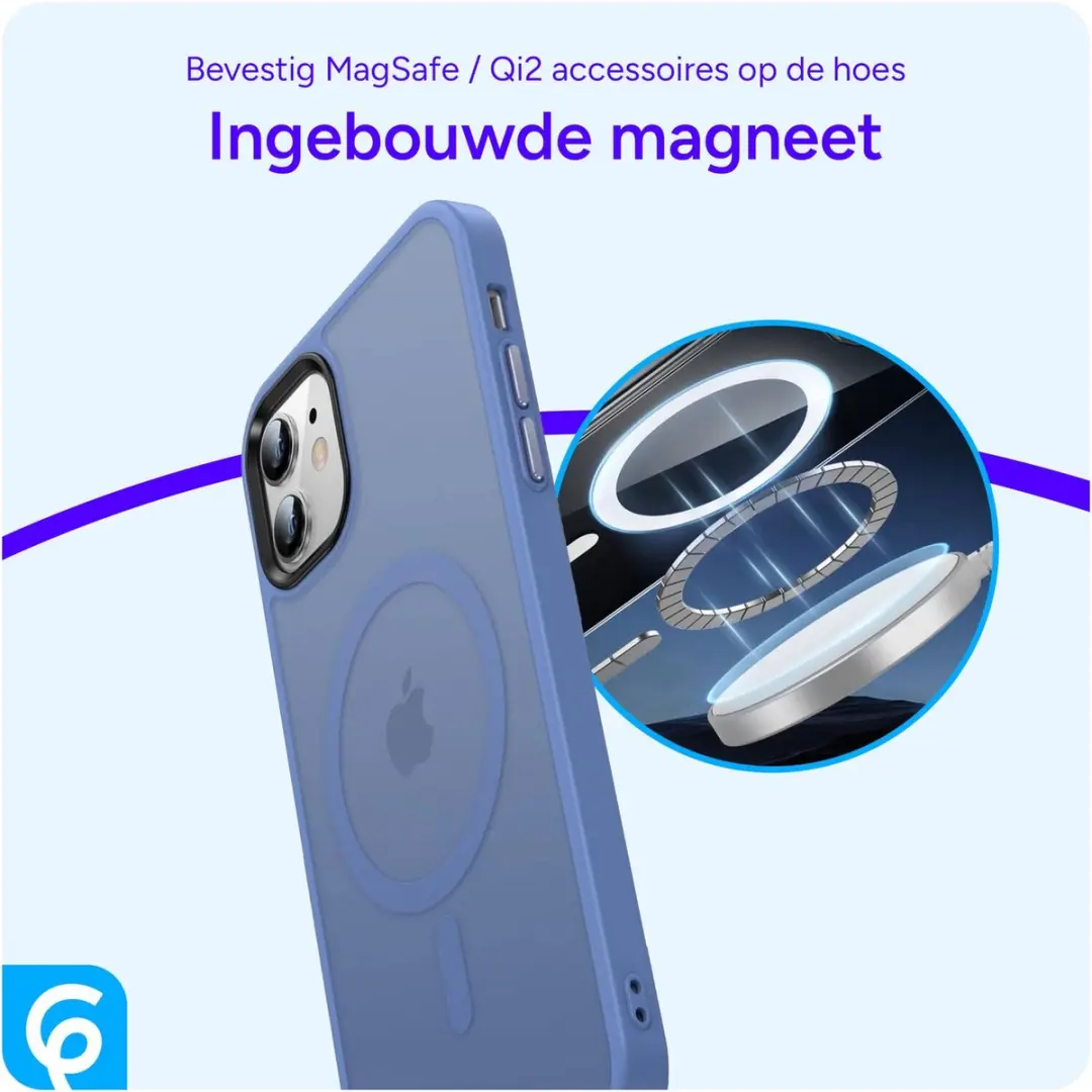 Selected Hoesje iPhone 11 MagSafe Blauw - Mat