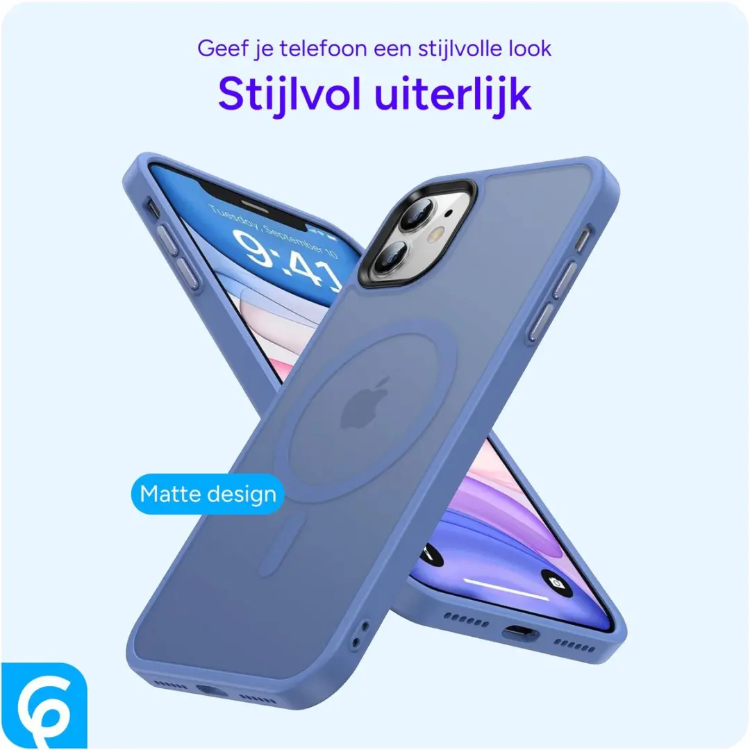 Selected Hoesje iPhone 11 MagSafe Blauw - Mat - afbeelding 6 van 6