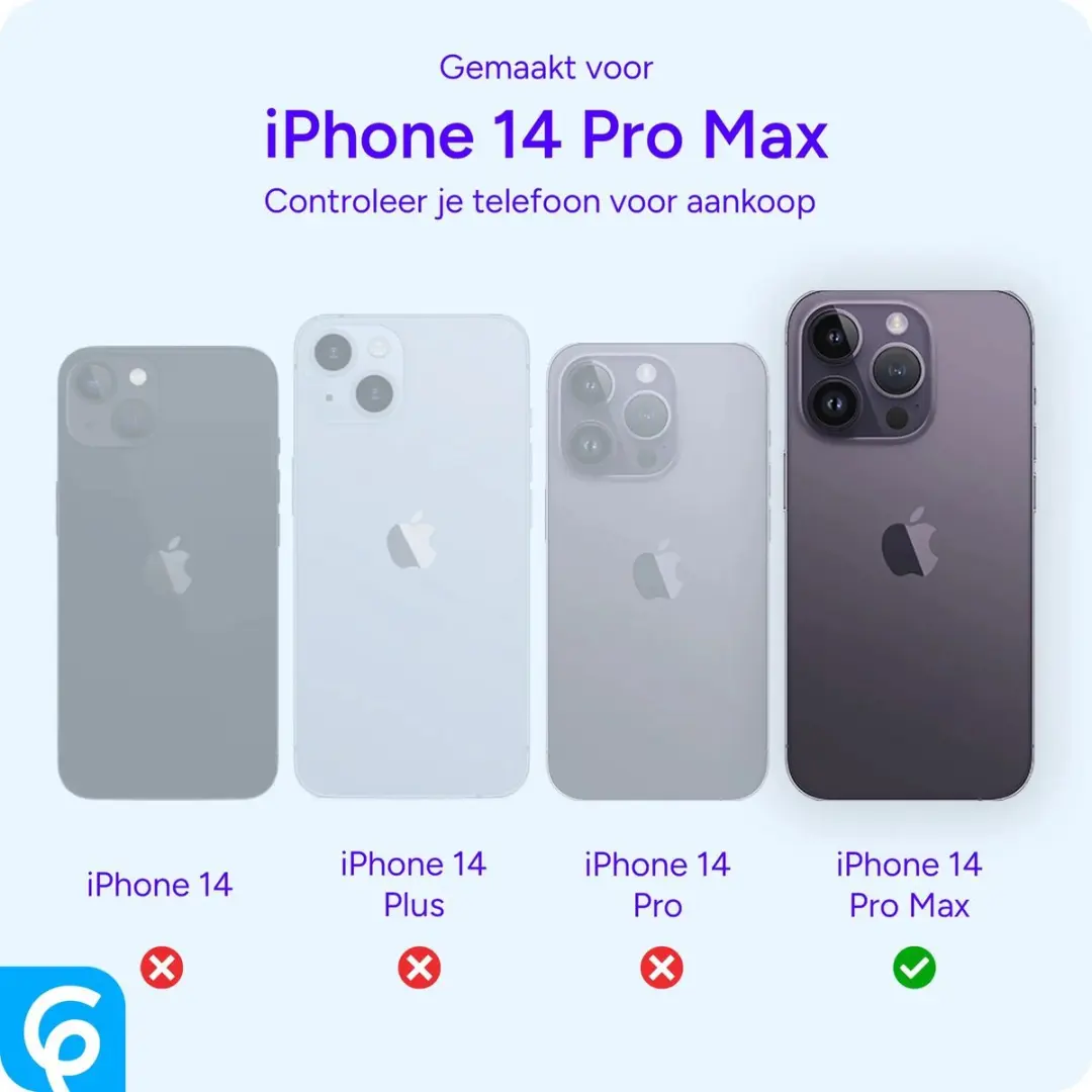 Selected Backcover Hoesje iPhone 14 Pro Max MagSafe - Wit & Transparant