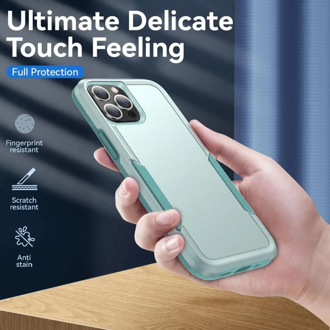 Selected Back Cover iPhone 13 Pro Max Rugged Hoesje - Groen