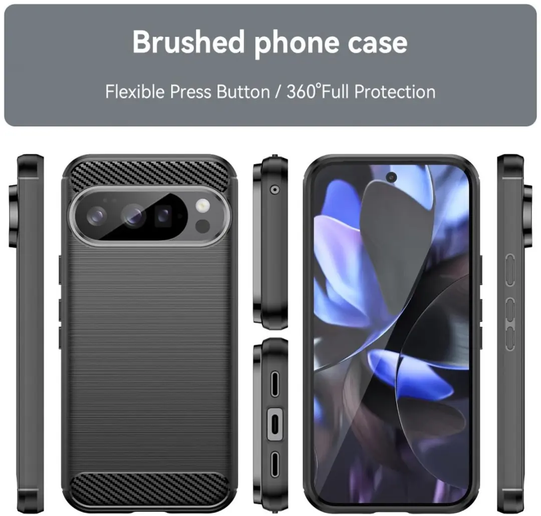Selected by GSMpunt.nl TPU Hoesje Google Pixel 10/10 Pro - Zwart
