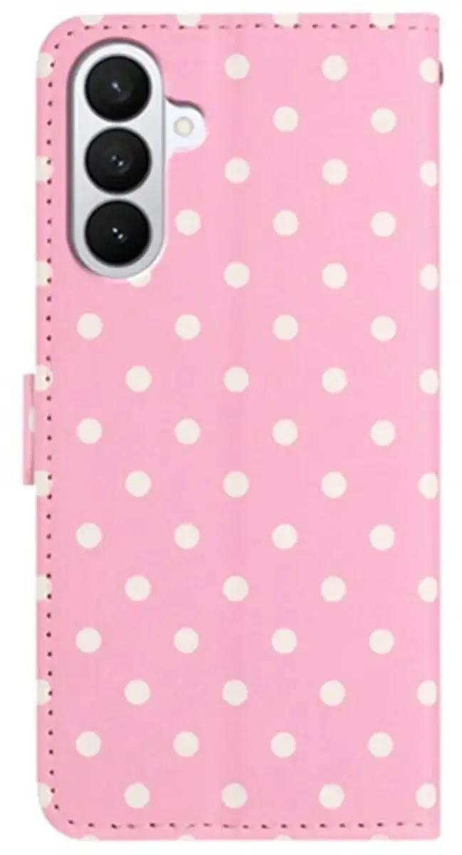 Selected Hoesje Samsung Galaxy A27 Polka Dot Wallet - Roze