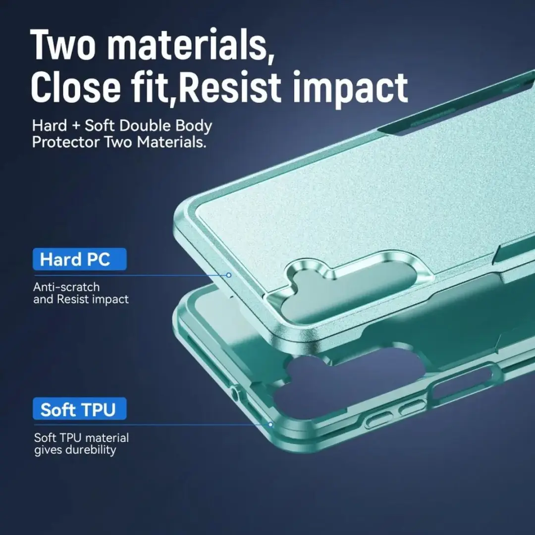 Selected Back Cover Rugged Hoesje Samsung Galaxy A17/A26 - Groen