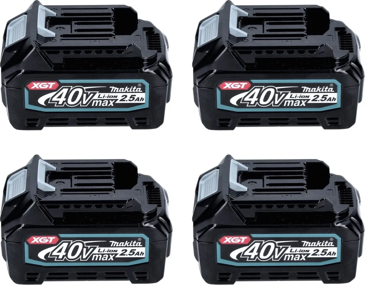 Makita Power Source Kit 40V XGT - 4x BL4025 2,5Ah + DC40RA Snellader - afbeelding 2 van 5