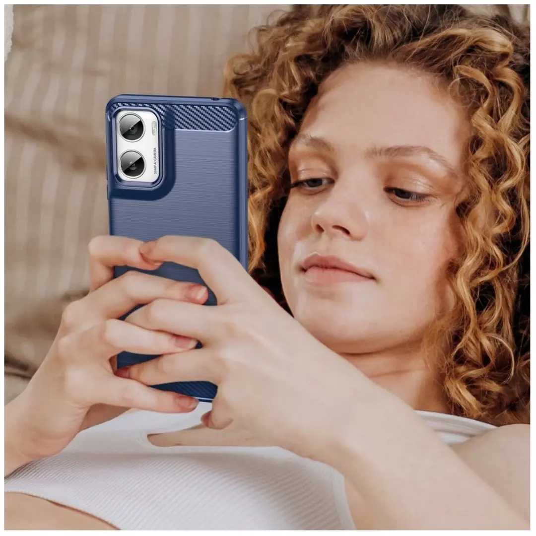 Selected TPU Hoesje Motorola Moto G06 Blauw