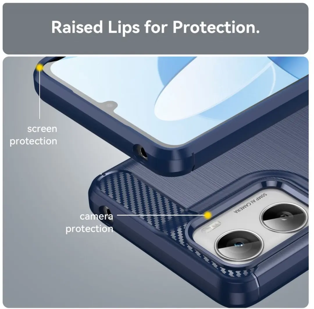 Selected TPU Hoesje Motorola Moto G06 Blauw