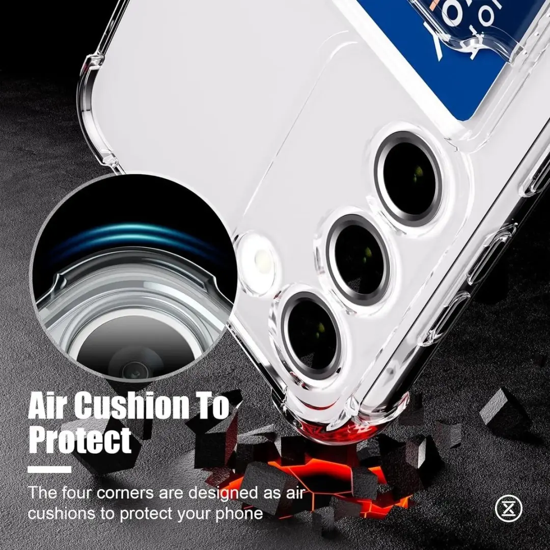 Selected Transparant Hoesje Samsung Galaxy S22 - 1 Pasjeshouder