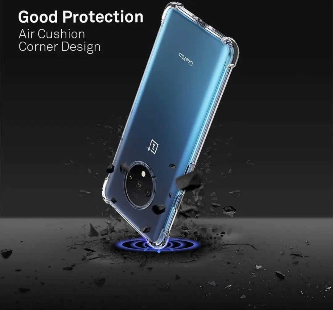 OnePlus 7T Schokbestendig Hoesje - Transparant