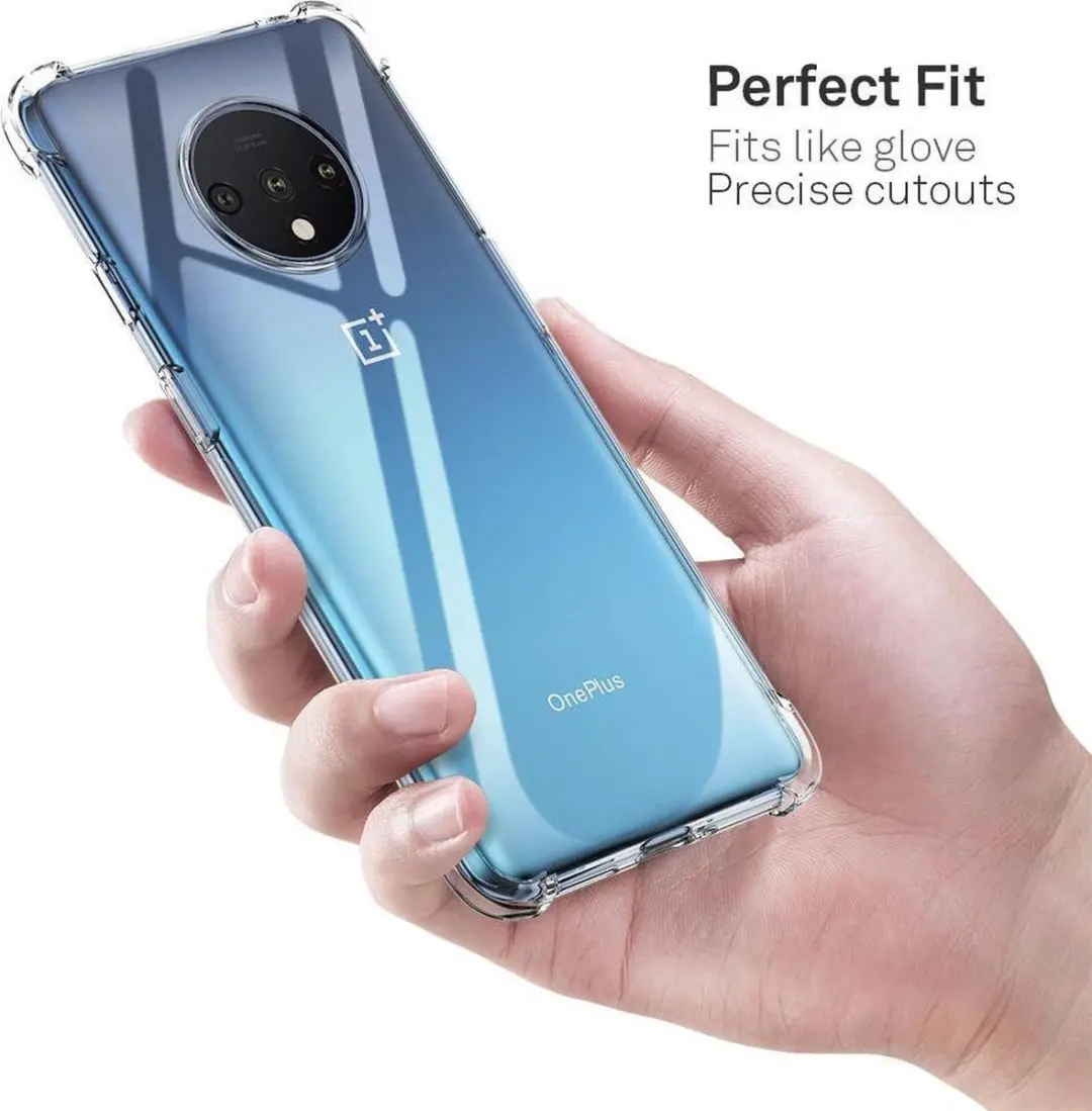 OnePlus 7T Schokbestendig Hoesje - Transparant