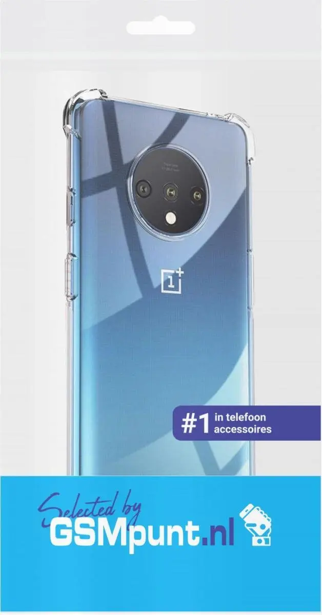 OnePlus 7T Schokbestendig Hoesje - Transparant - afbeelding 6 van 6