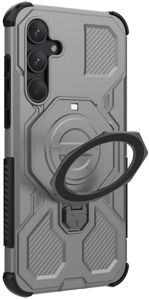 Selected Hoesje Samsung Galaxy A55 MagSafe Grijs - 360° Draaibaar
