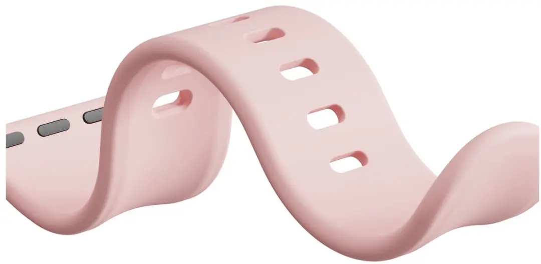 Selected SBG Siliconen Bandje Apple Watch 44mm - Lichtroze