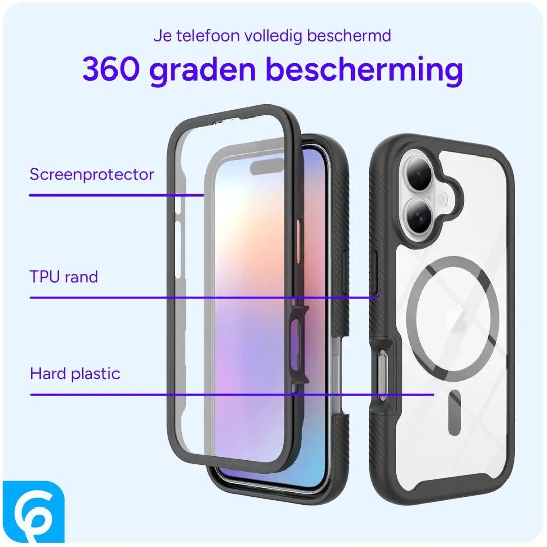 Selected by GSMpunt Apple iPhone 17 Hoesje - MagSafe Full Protect - Zwart