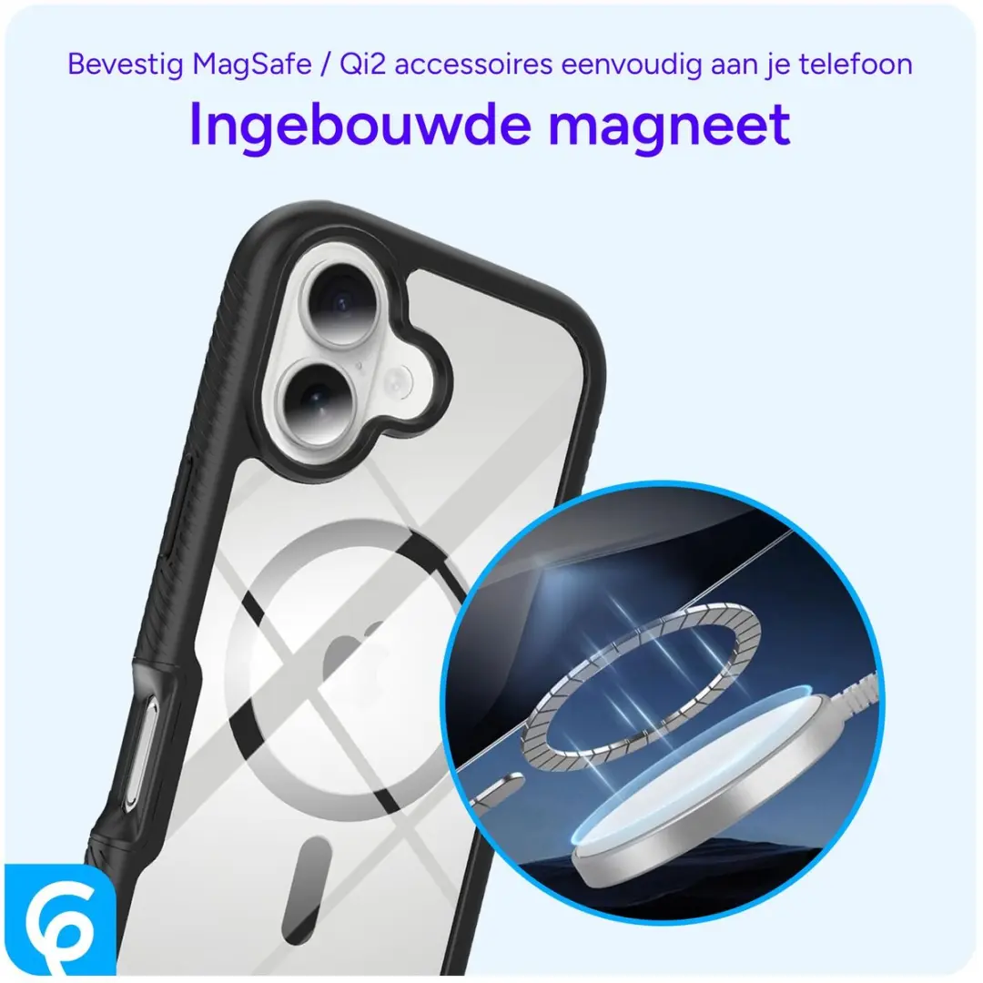 Selected by GSMpunt Apple iPhone 17 Hoesje - MagSafe Full Protect - Zwart - afbeelding 6 van 6