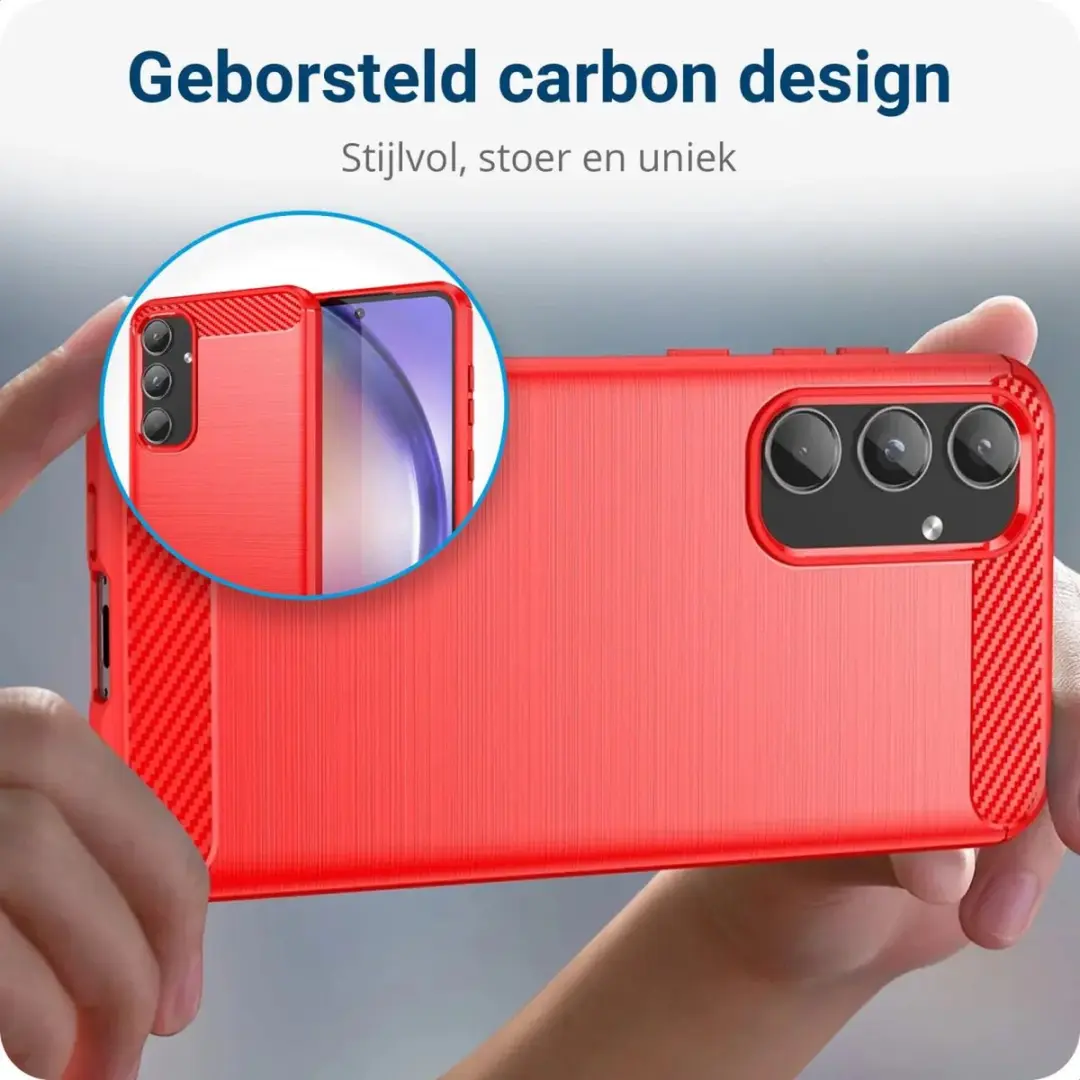 Selected TPU Hoesje Samsung Galaxy A55 - Rood