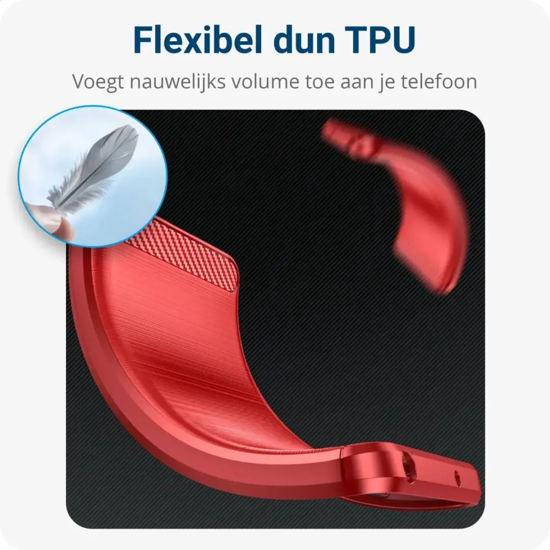 Selected TPU Hoesje Samsung Galaxy A55 - Rood
