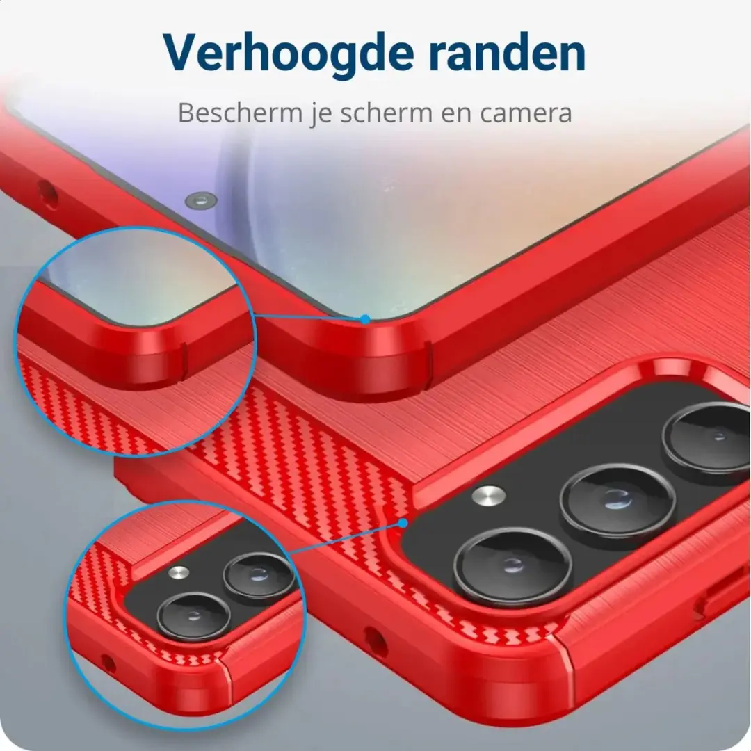 Selected TPU Hoesje Samsung Galaxy A55 - Rood