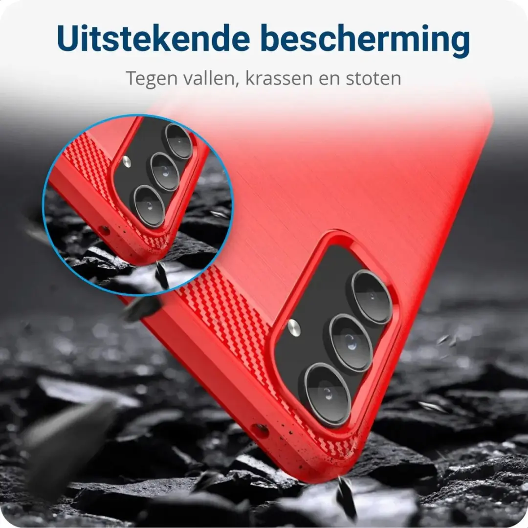 Selected TPU Hoesje Samsung Galaxy A55 - Rood