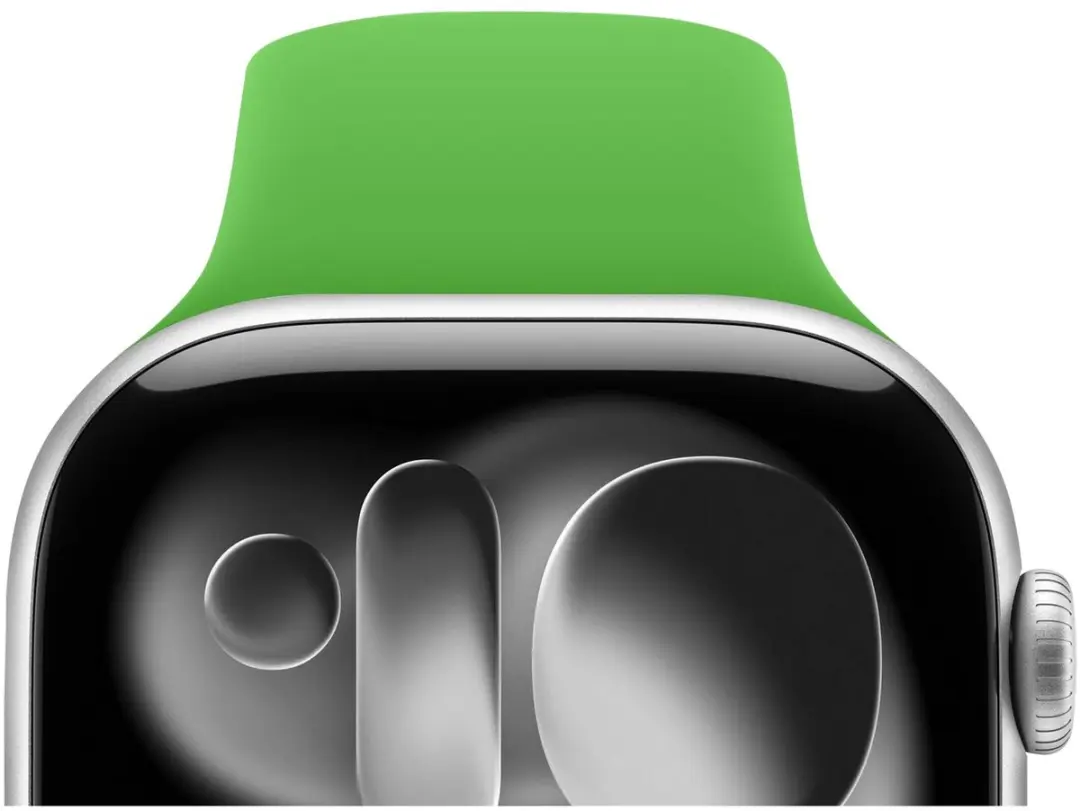 Selected SBG Siliconen Bandje Apple Watch 9 45mm - Lichtgroen