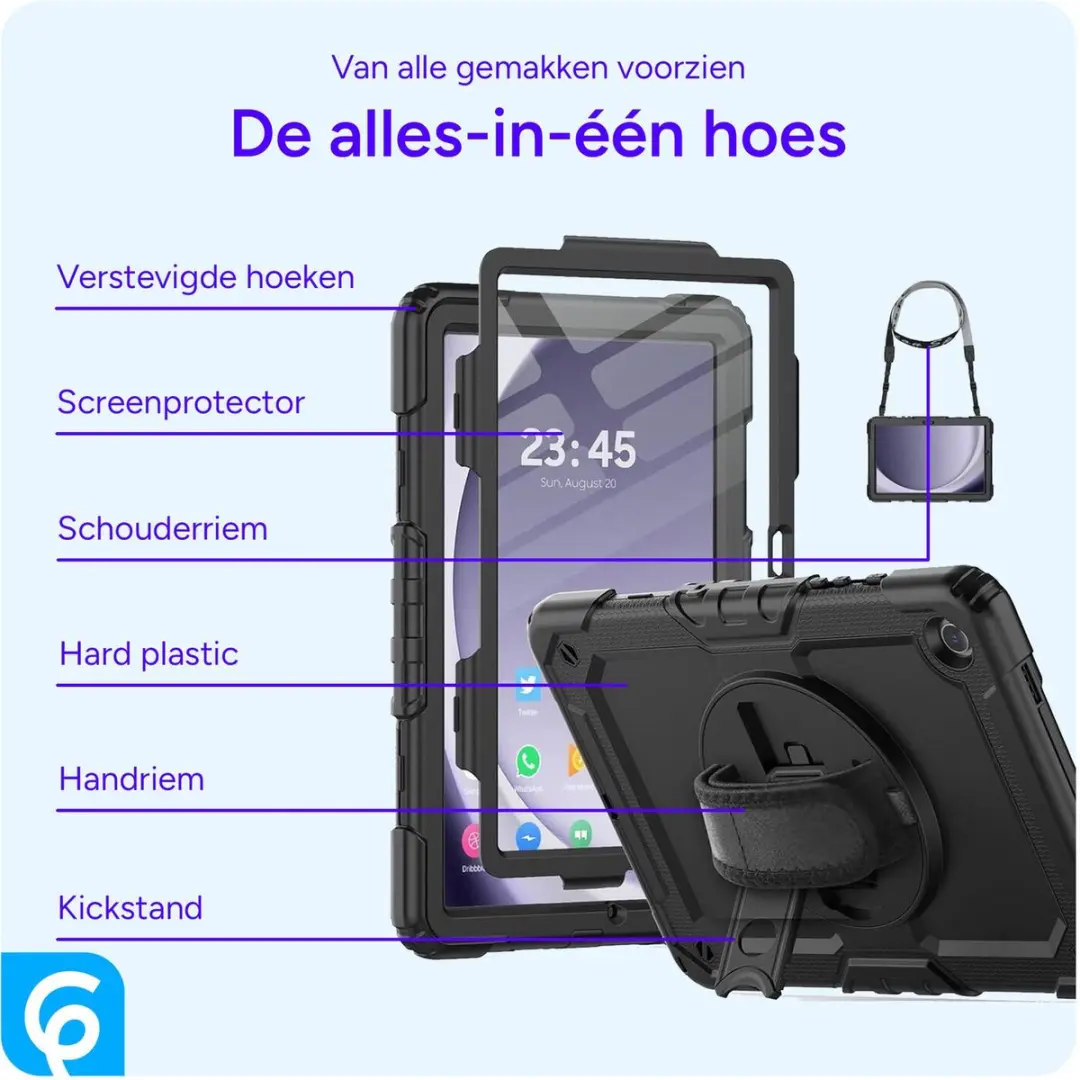 Selected Hoes Samsung Galaxy Tab S11 - Blauw - 360° Handriem
