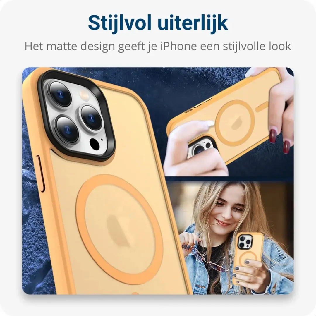 Selected Hoesje Apple iPhone 14 Pro MagSafe - Oranje