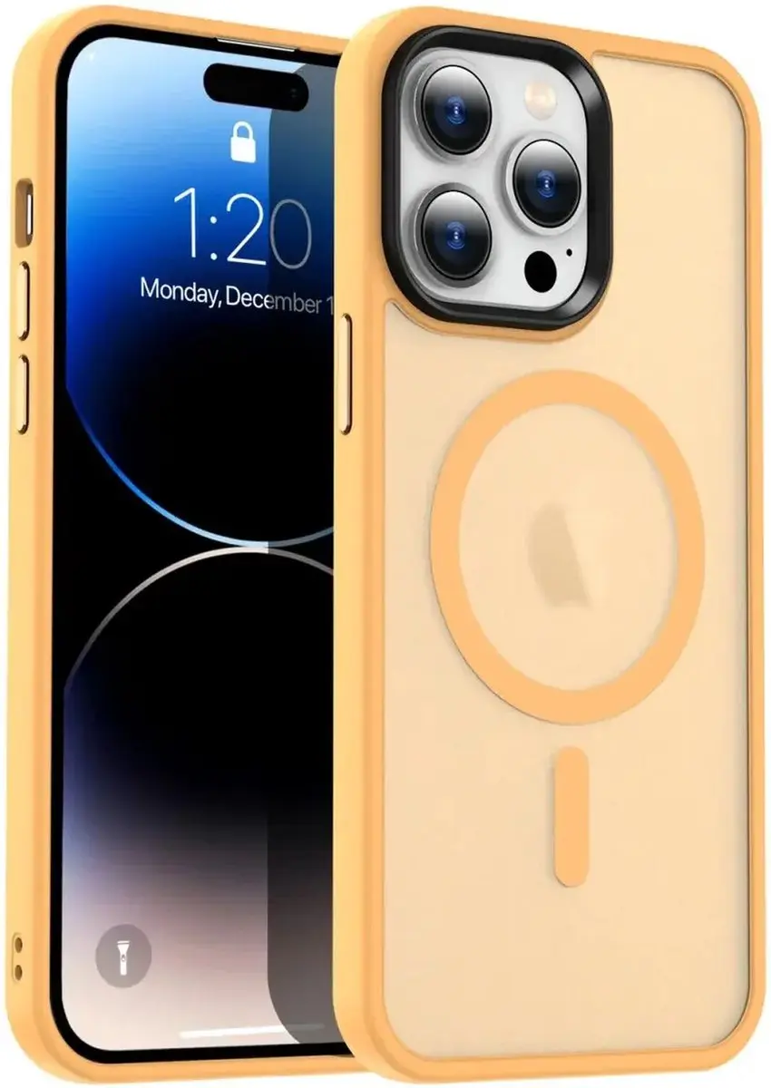 Selected Hoesje Apple iPhone 14 Pro MagSafe - Oranje