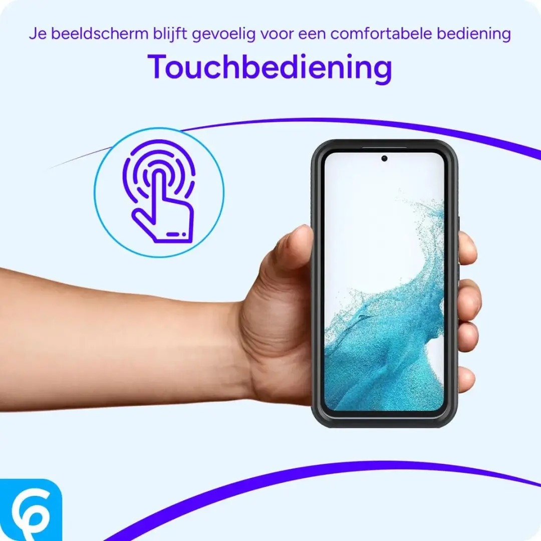 Selected by GSMpunt Samsung Galaxy A25 Hoesje - Full Protect - Zwart/Transparant