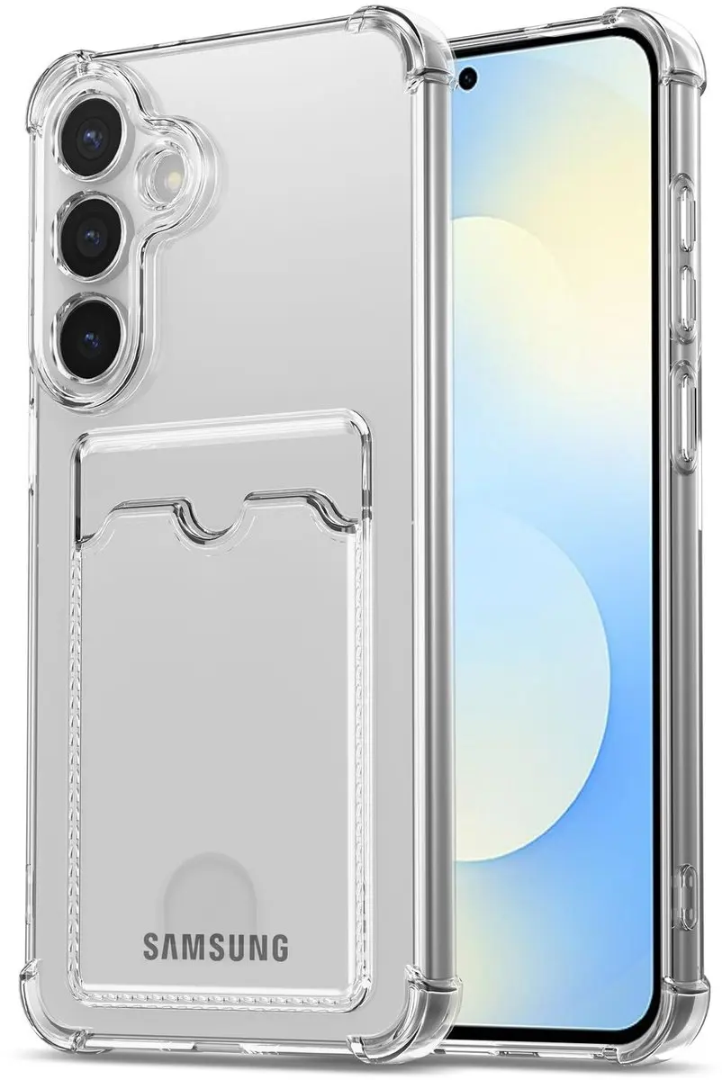 Selected Transparant Hoesje Samsung Galaxy S25 FE - Pasjeshouder