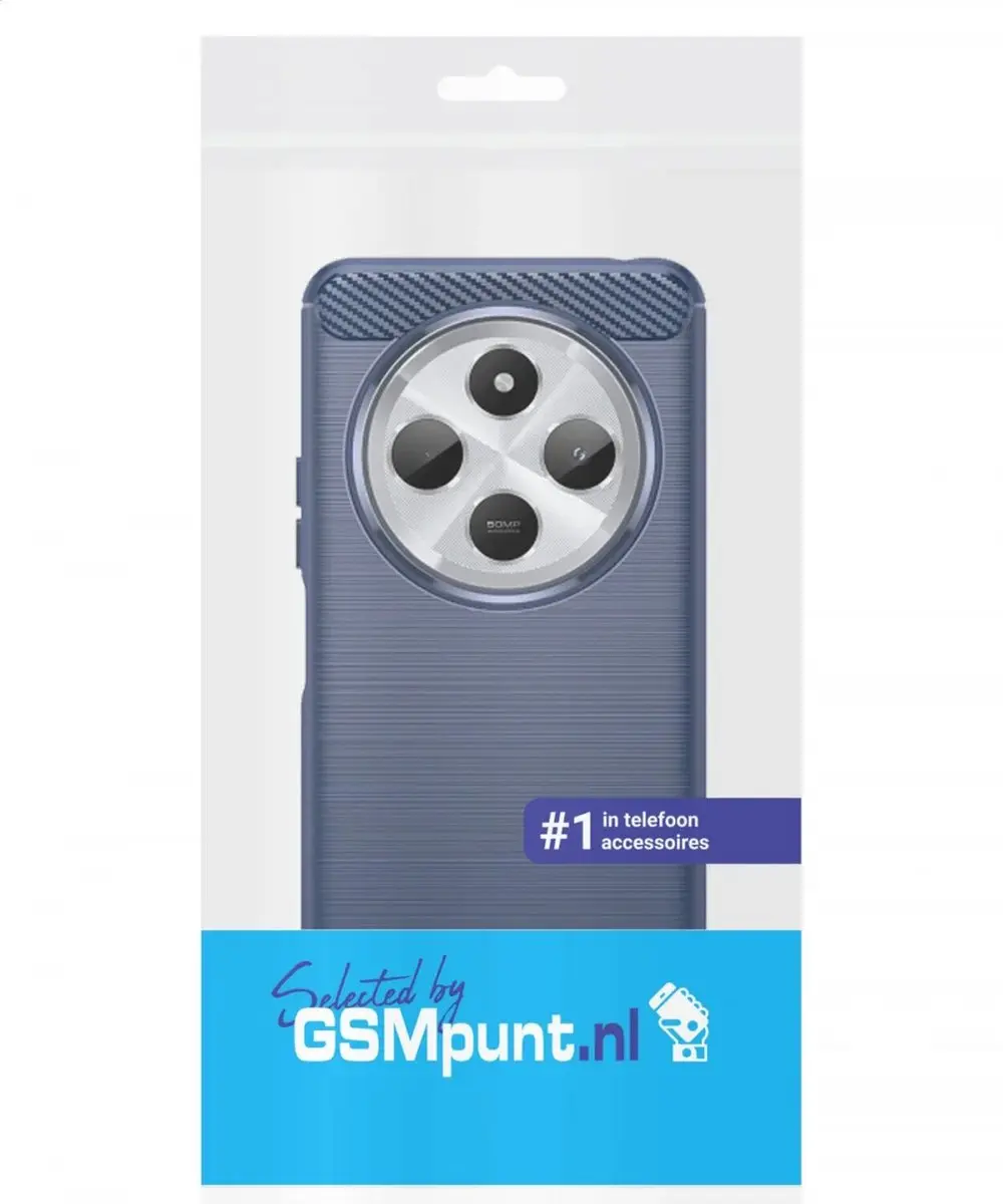 Selected by GSMpunt Xiaomi Redmi 14C Hoesje Blauw - TPU
