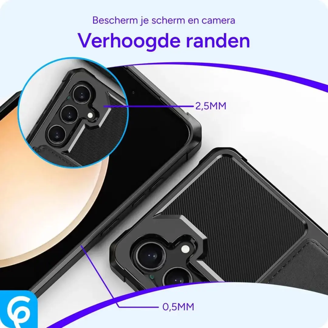 Selected Portemonnee Hoesje Samsung Galaxy S25 Plus - 4 Pasjes - Zwart