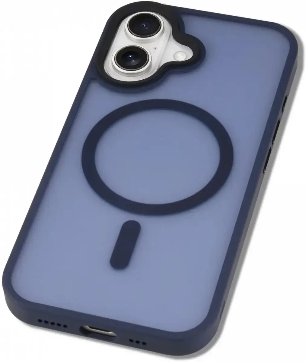 Selected Hoesje iPhone 16 MagSafe Mat - Donkerblauw