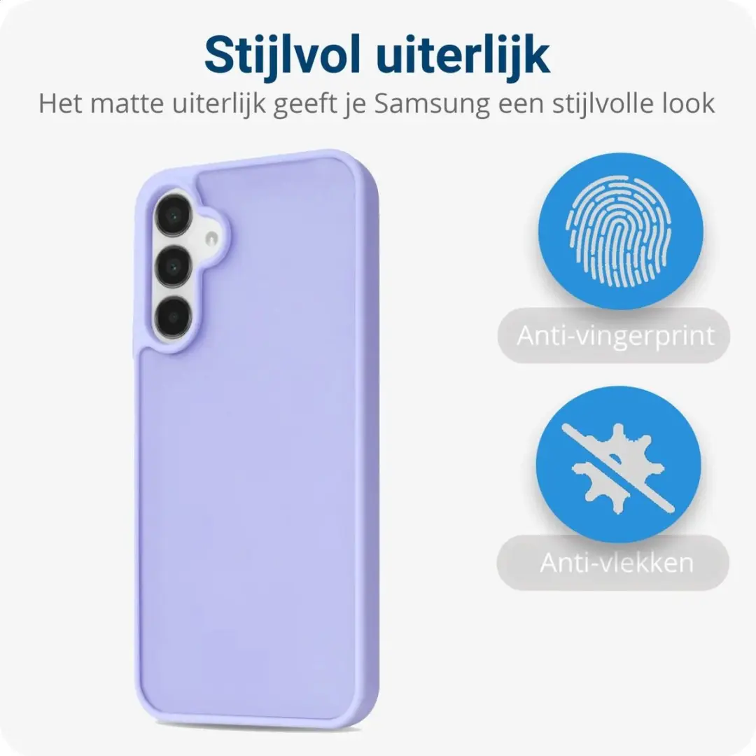 Selected Hoesje Samsung Galaxy A15 - Matte Paarse Back Cover