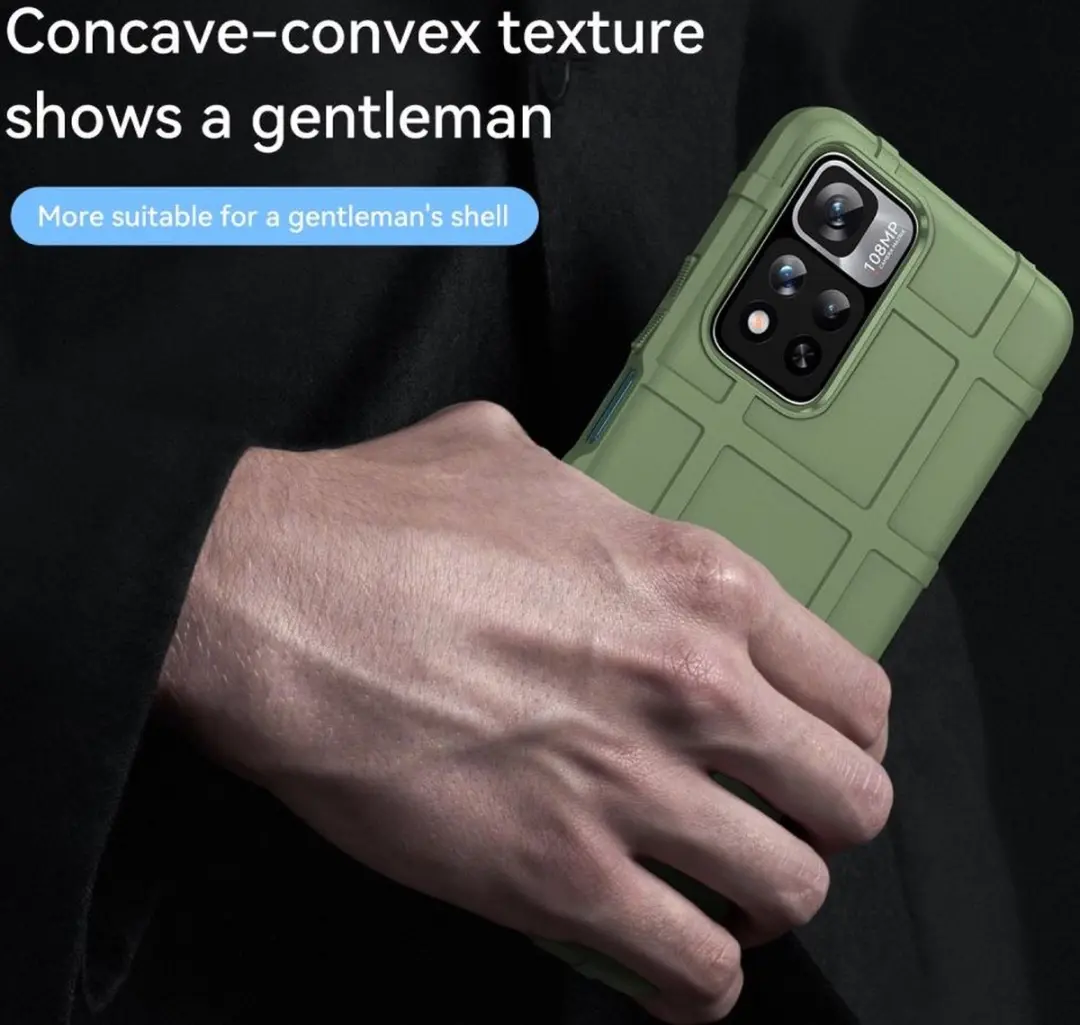 Selected Rugged Shield Hoesje Xiaomi Redmi Note 11 Pro 5G - Groen - afbeelding 6 van 6
