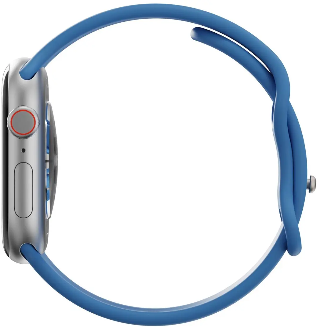 Selected SBG Siliconen Horlogeband Apple Watch 8 45mm - Blauw