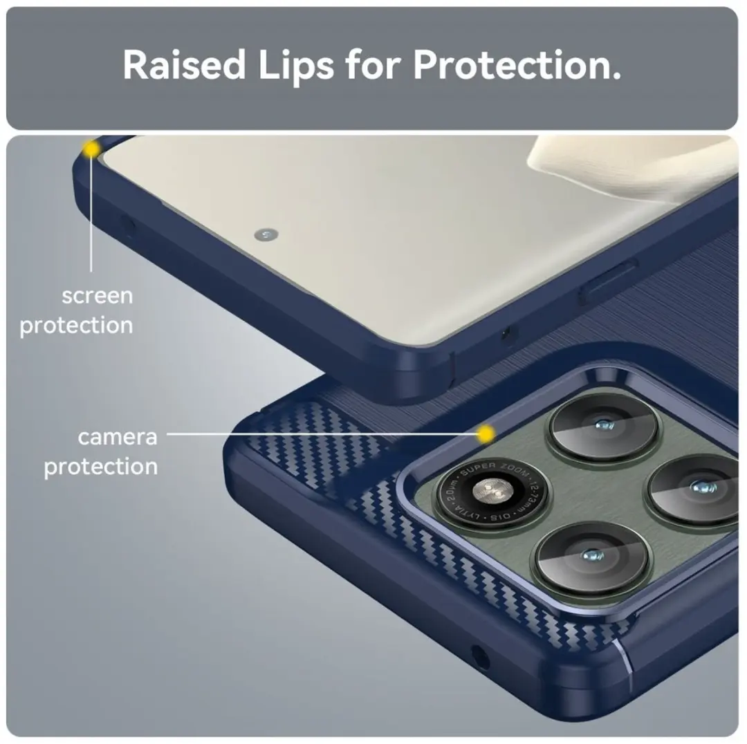 Selected TPU Hoesje Motorola Edge 60 Pro - Blauw
