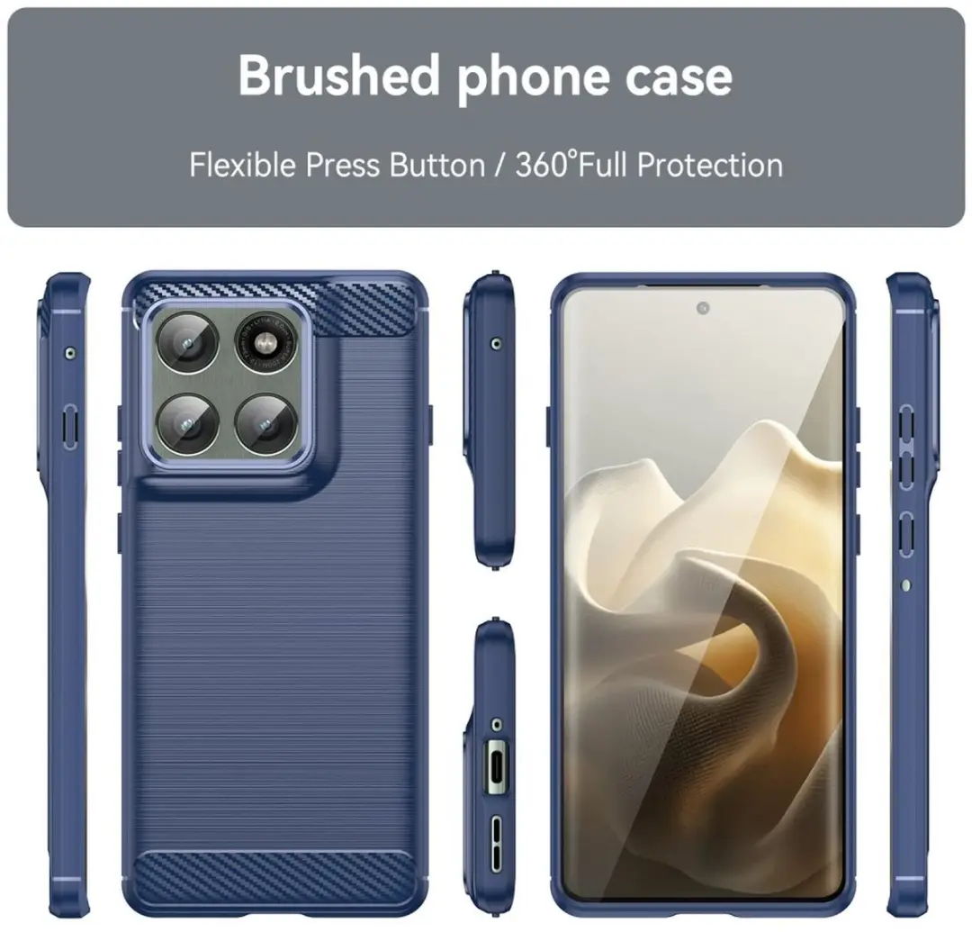 Selected TPU Hoesje Motorola Edge 60 Pro - Blauw