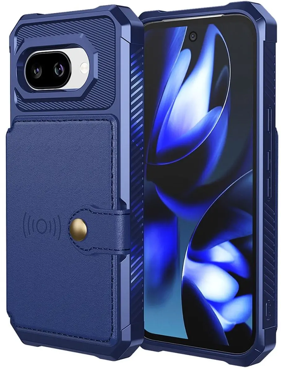 Selected Portemonnee Hoesje Google Pixel 10a - 4 Pasjes - Blauw - afbeelding 6 van 6