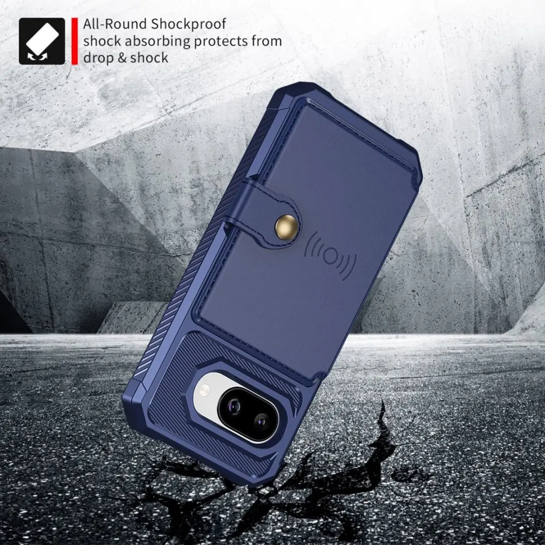 Selected Portemonnee Hoesje Google Pixel 10a - 4 Pasjes - Blauw