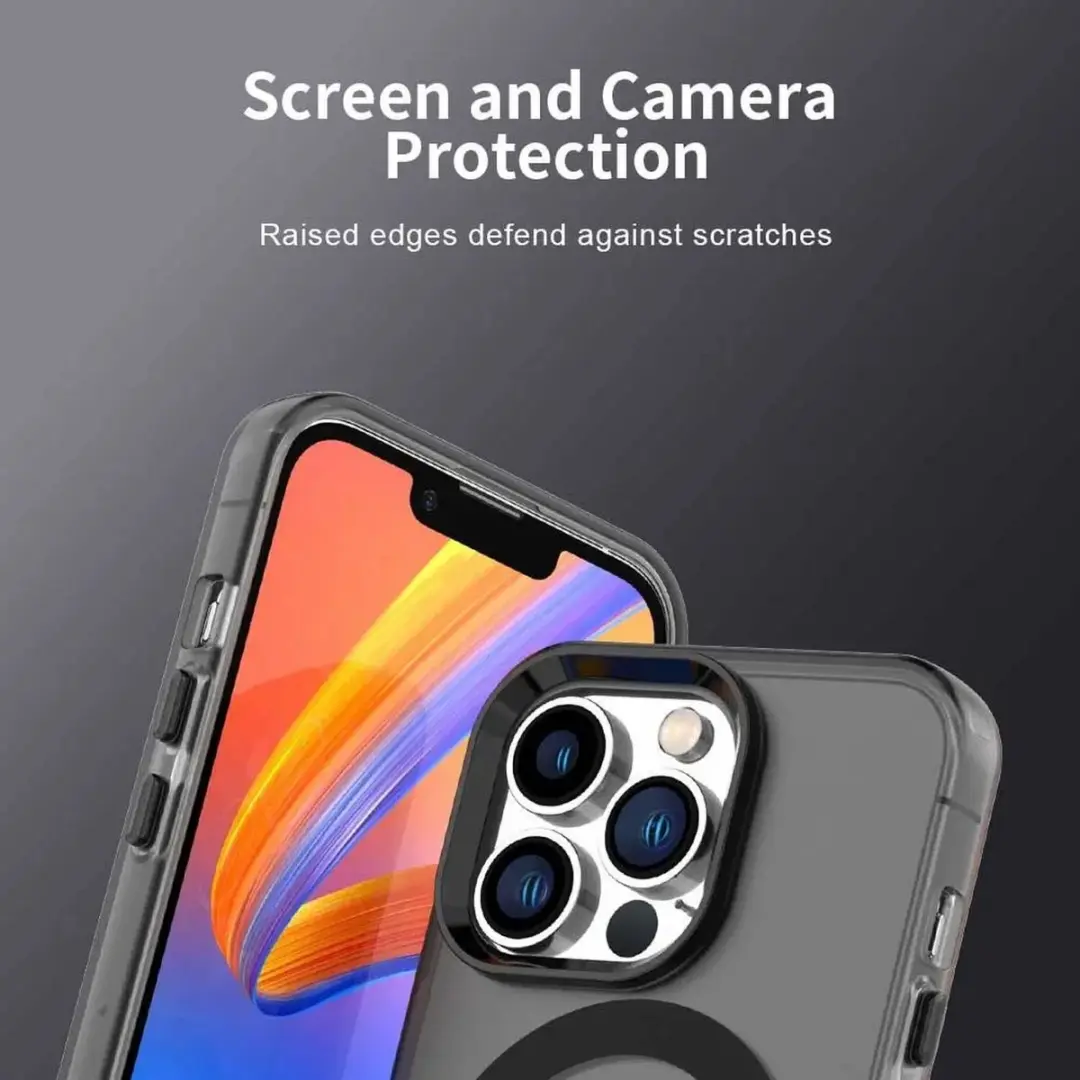 Selected Backcover Hoesje iPhone 14 Pro MagSafe - Zwart & Transparant - afbeelding 6 van 6