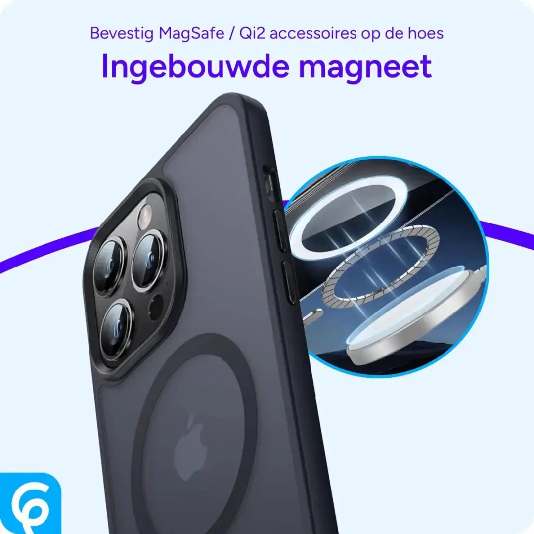 Selected Hoesje iPhone 13 Pro MagSafe - Matte Zwart