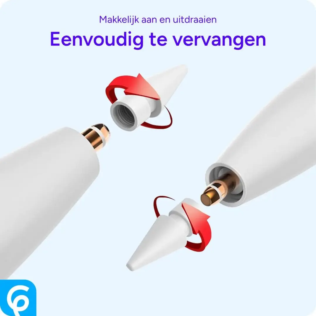 Selected Apple Pencil Vervangpunten 3 Stuks - Wit