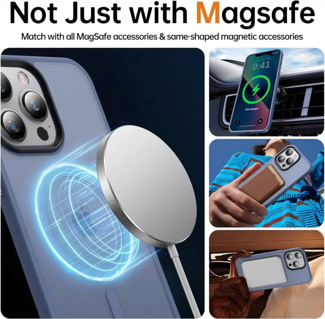Selected Hoesje Apple iPhone 13 Pro MagSafe Blauw - Matte - afbeelding 6 van 6