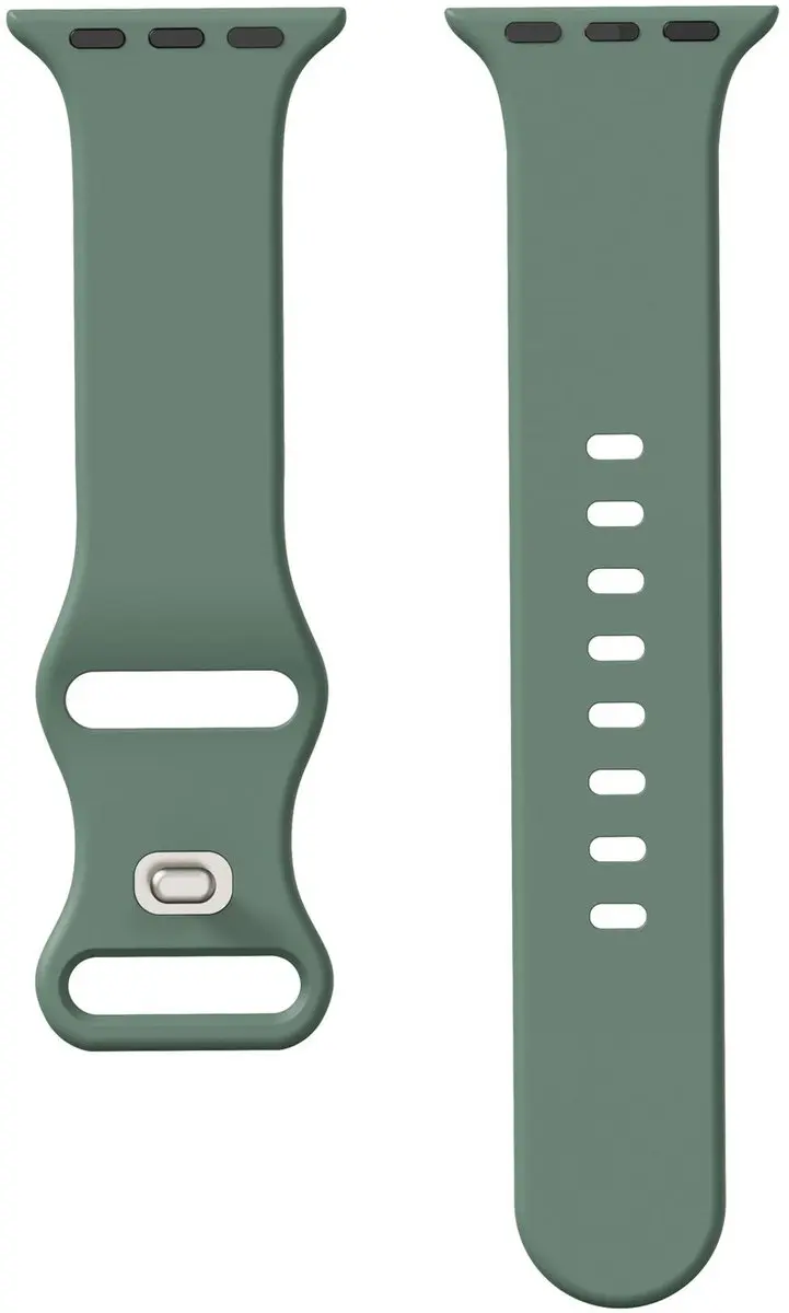 Selected SBG Siliconen Horlogeband Apple Watch SE 40mm - Donker Groen