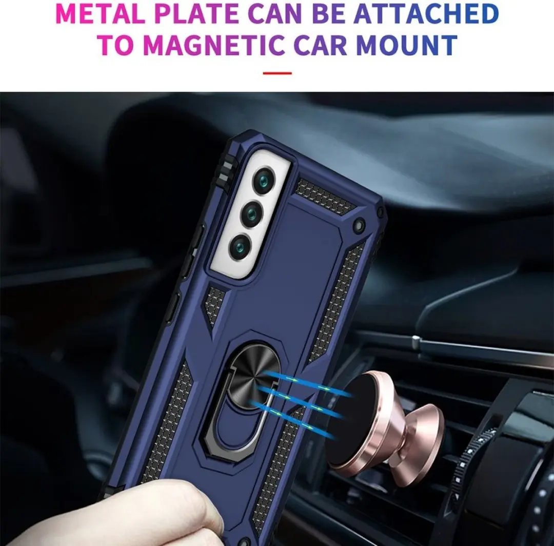 Selected Magnetisch Hoesje Samsung Galaxy S22 Plus - Blauw
