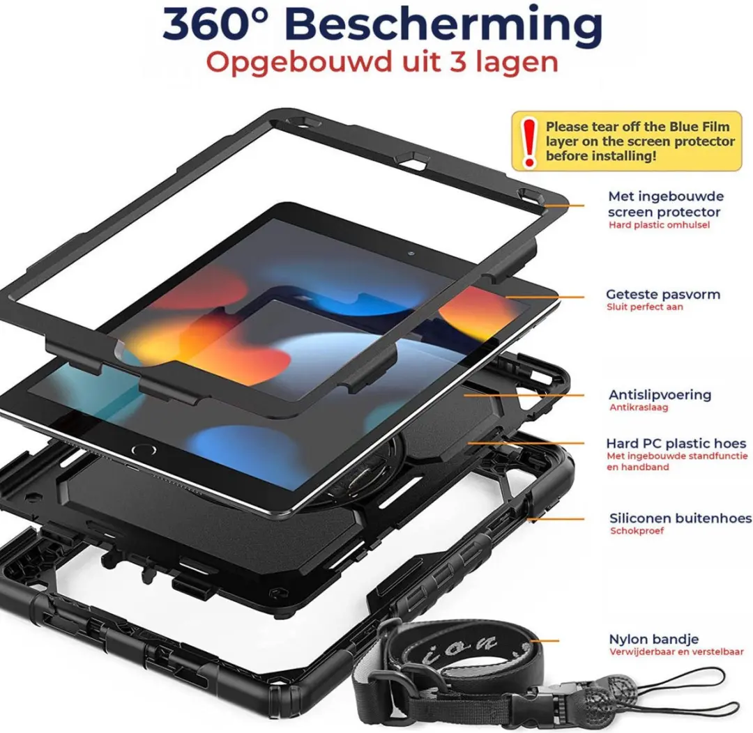 Selected by GSMpunt Samsung Galaxy Tab A8 Hoes - Zwart