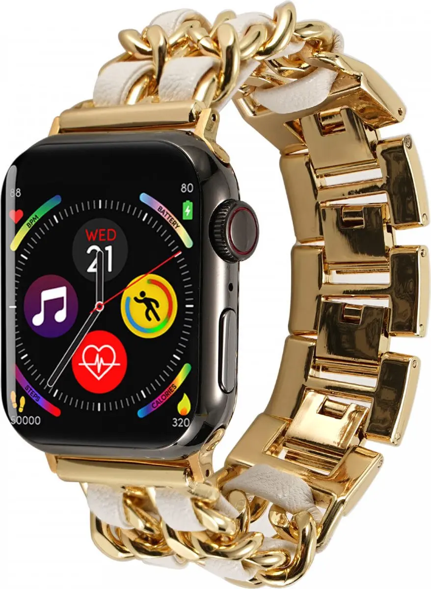 Selected Gevlochten RVS Bandje Apple Watch